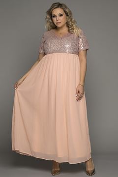Picture of PLUS SIZE SEQUINS MAXI DRESS